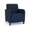 Lesro Siena Lounge Reception Guest Chair, Black, RF Blueberry Back, MD Ink Seat, RF Blueberry Arm Panels SN1101 - alternate 1